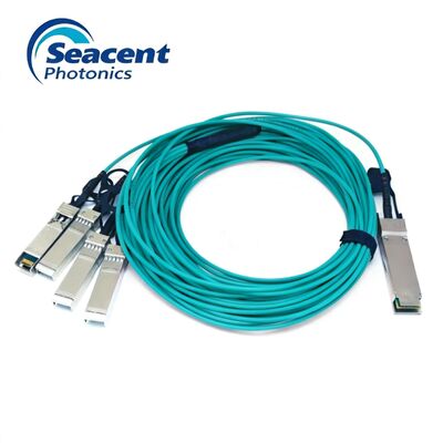 Cabos ópticos ativos multi-modo 40G QSFP+ a 4x10G SFP+ AOC