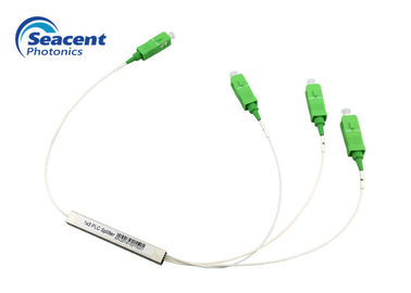 Divisor do PLC da fibra ótica de Seacent, mini tipo do Plc 1x3 com conector de SC/APC