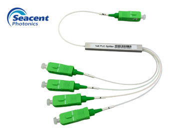 Micro tipo planar do divisor 1x4 do circuito do Lightwave do PLC com conectores de SC/APC