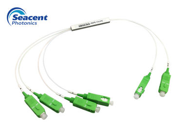2x4 micro tipo divisor do PLC da fibra ótica com uniformidade excelente do canal