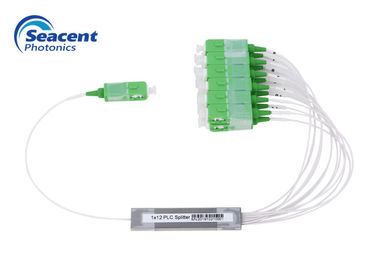 uniformidade excelente do canal do mini divisor do PLC da fibra ótica 1x12 com conector de SC/APC