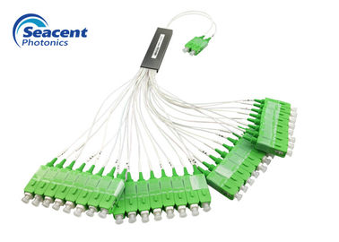 Tubo de aço 2x32 do divisor do PLC da fibra ótica do design compacto com conector de SC/APC