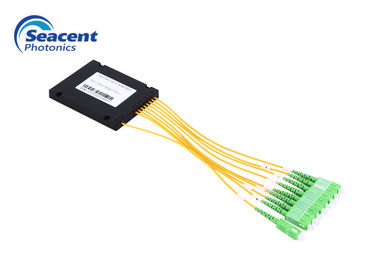 divisor plástico do Abs do divisor do PLC da fibra 1x8 de 2.00mm para a rede ótica passiva