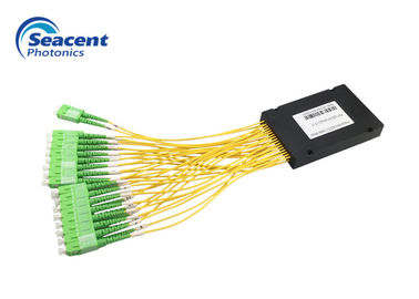 Baixo divisor 2x32 ótico do divisor 2.00mm do Plc da caixa do Abs da perda de inserção