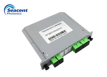Divisor 2x4 do PLC da gaveta do design compacto 7.8dB para a rede ótica passiva