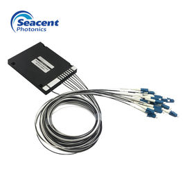 DWDM tipo cassette Mux Demux, 1×8 multi fibra ótica DWDM do canal 200G