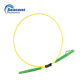 Cabo de remendo simples LC da fibra ótica do único modo ao LC para a telecomunicação