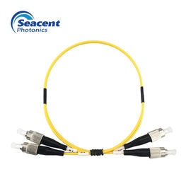 Modo frente e verso 0.5m de cabo de remendo único 0.9mm com tipo do conector do SC LC FC do ST