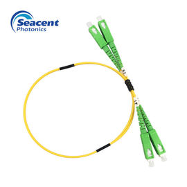 Cabo de remendo Singlemode da fibra do Sc Apc do duplex para a rede de FTTH FTTB FTTX