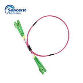 Cabo de remendo frente e verso multimodo da fibra ótica, polonês LC do APC às ligações em ponte da fibra do LC