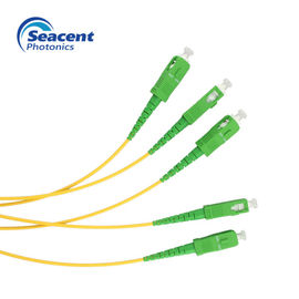 Polonês de fibra ótica simples do conector APC/UPC da trança FC/SC/LC/ST do único modo