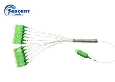 relação especial do divisor de aço do Plc da fibra ótica do tubo 1x12 de pequenas perdas