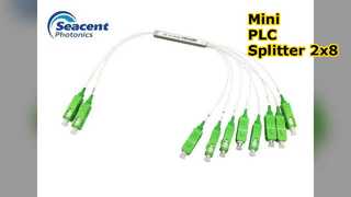 Mini Módulo Divisor de Fibra Óptica 2x8 SC/APC